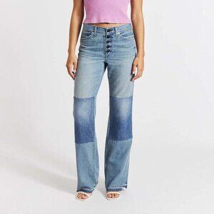 NEW AMO DENIM Medium Blue Made In Usa Stevie Jeansv for women 252